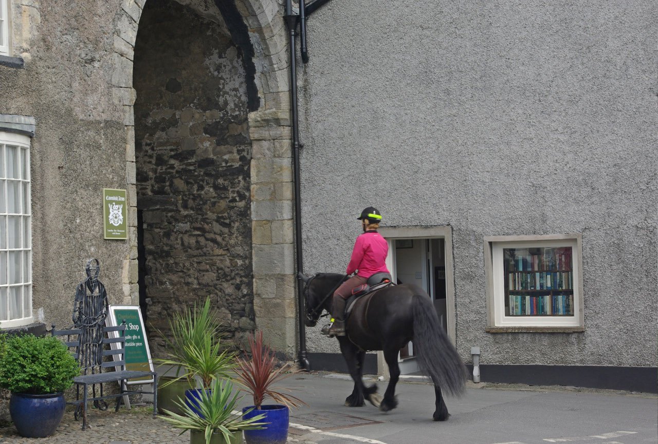 The gatehouse at Cartmel Priory.