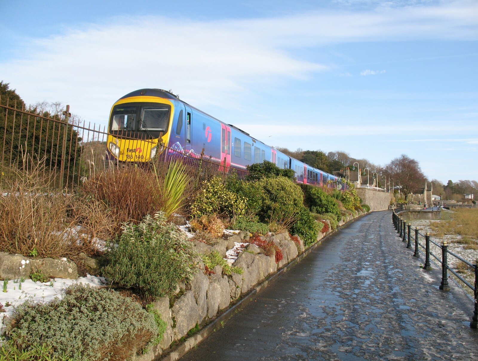 The promenade at Grange-over-Sands.