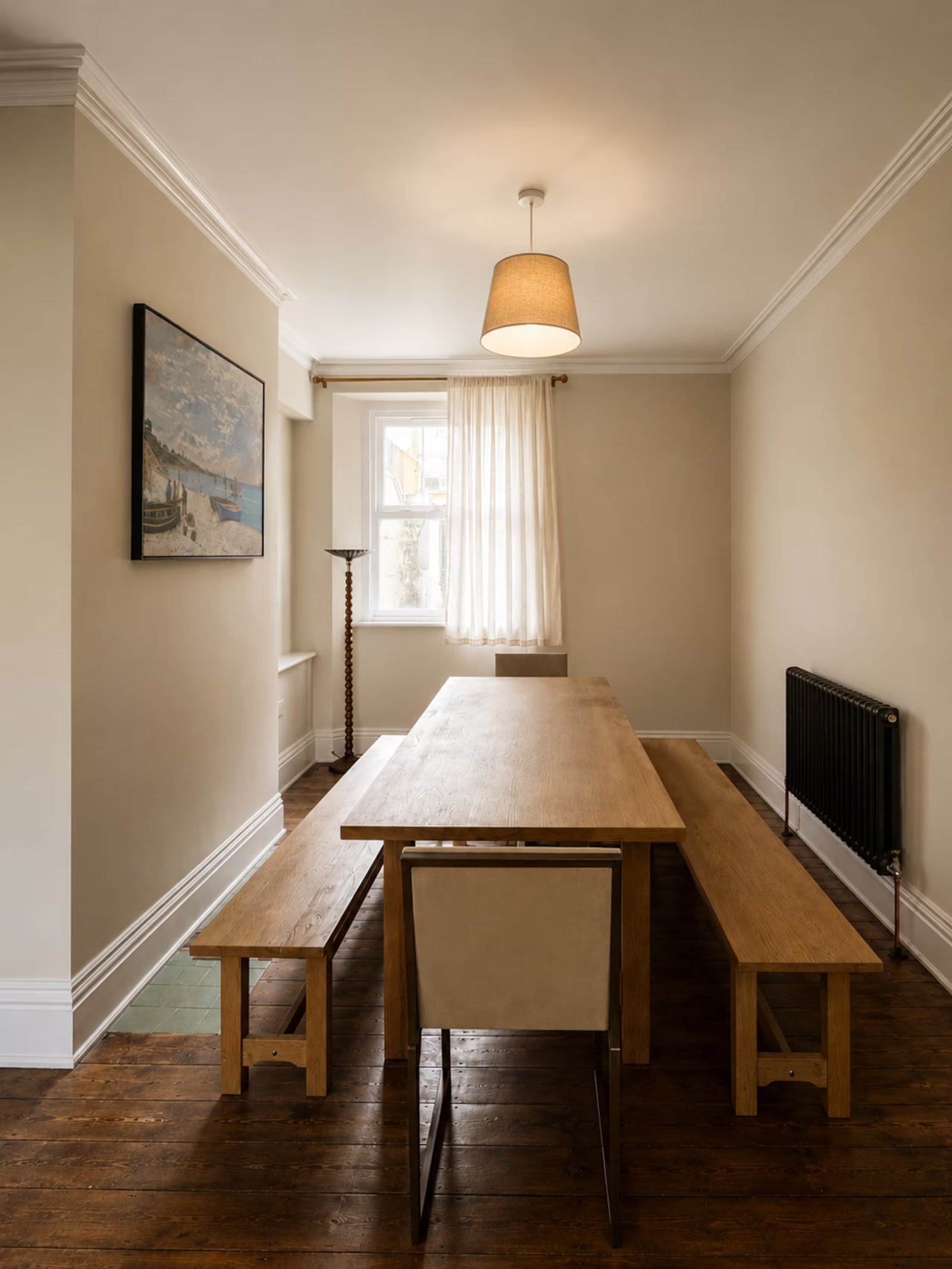 The dining room.