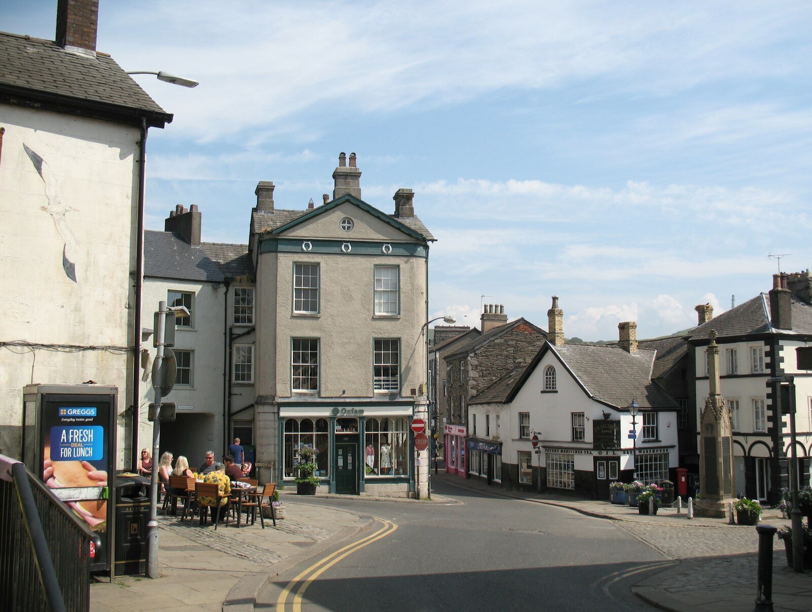 Market Place, Ulverston, the centre of the town.